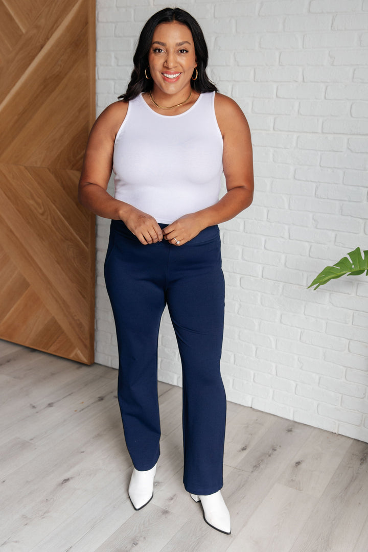 Magic Straight Pants in Navy-Pants-Inspired by Justeen-Women's Clothing Boutique