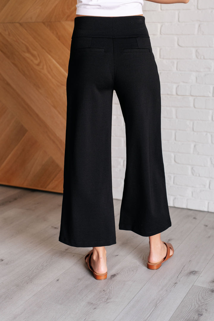 Magic Wide Leg Crop Pants in Black-Pants-Inspired by Justeen-Women's Clothing Boutique