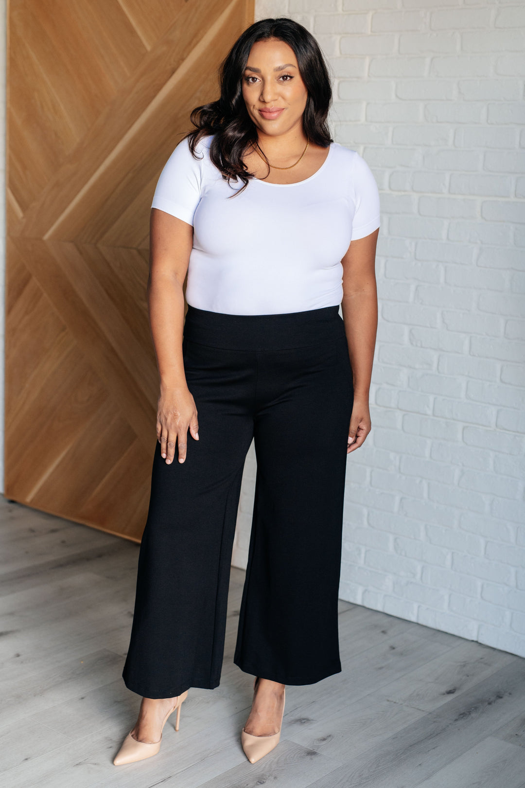 Magic Wide Leg Crop Pants in Black-Pants-Inspired by Justeen-Women's Clothing Boutique