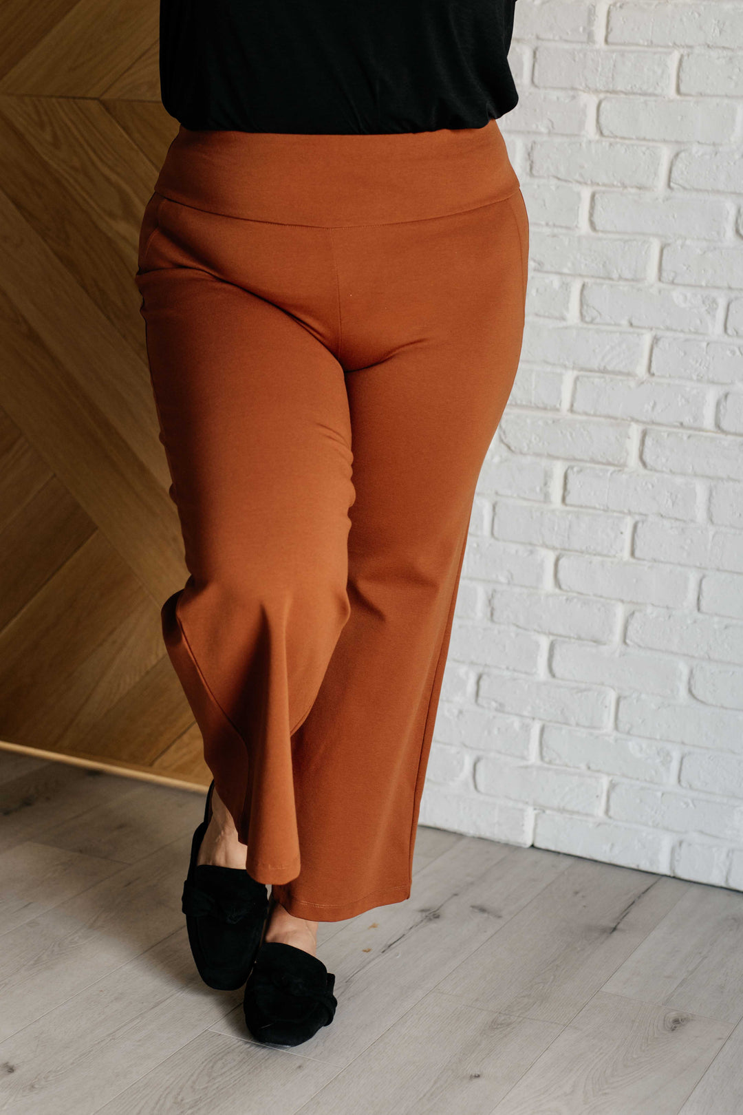 Magic Wide Leg Crop Pants in Rust-Pants-Inspired by Justeen-Women's Clothing Boutique