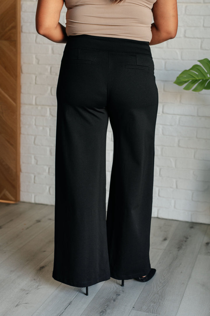 Magic Wide Leg Pants in Black-Pants-Inspired by Justeen-Women's Clothing Boutique