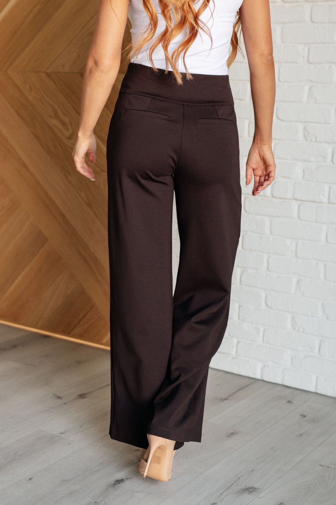 Magic Wide Leg Pants in Chocolate-Pants-Inspired by Justeen-Women's Clothing Boutique