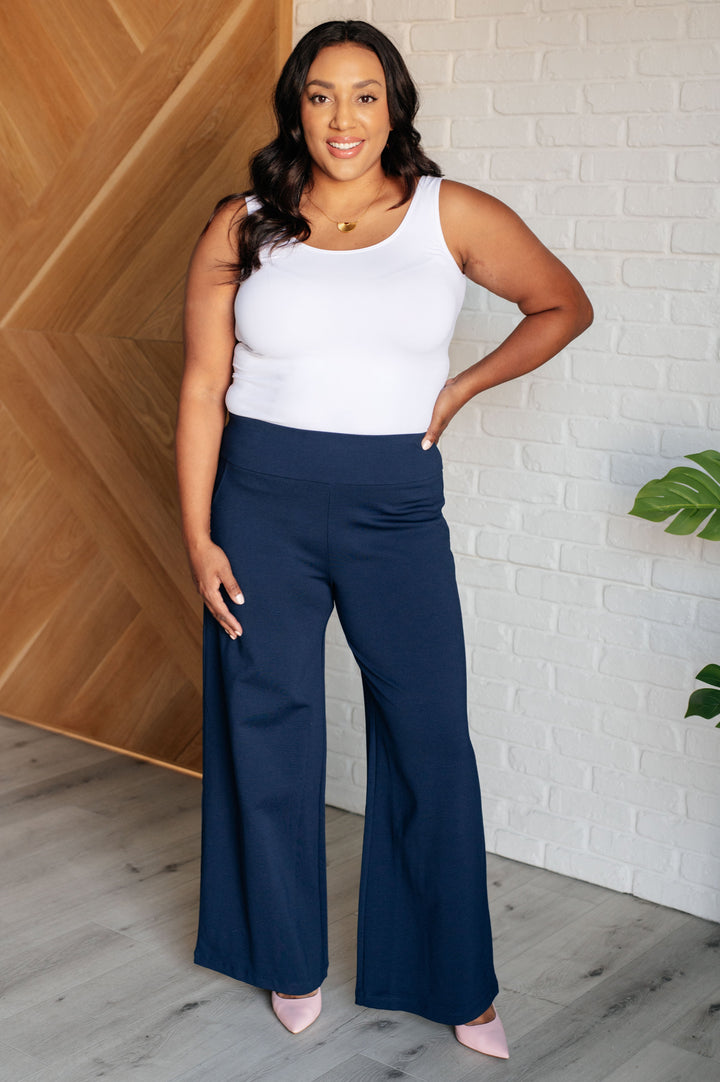 Magic Wide Leg Pants in Navy-Pants-Inspired by Justeen-Women's Clothing Boutique