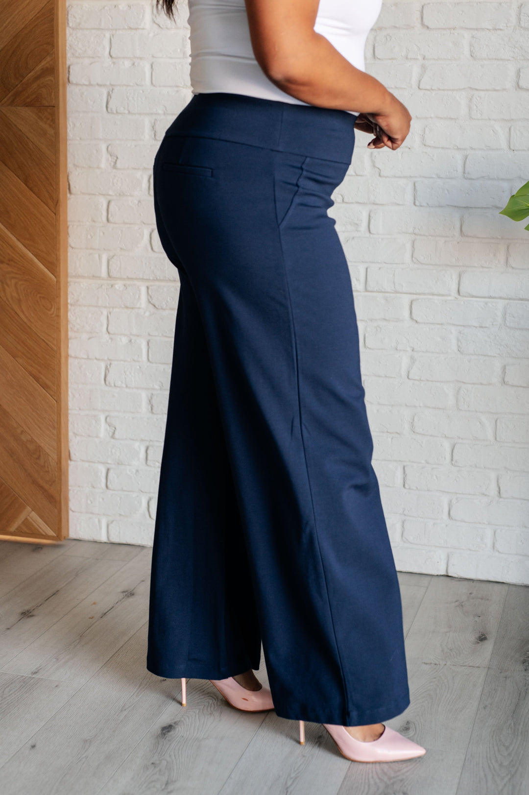 Magic Wide Leg Pants in Navy-Pants-Inspired by Justeen-Women's Clothing Boutique