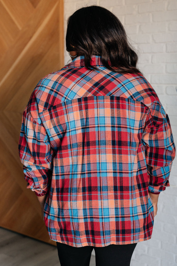 Make it Make Sense Plaid Button Up-110 Long Sleeve Tops-Inspired by Justeen-Women's Clothing Boutique