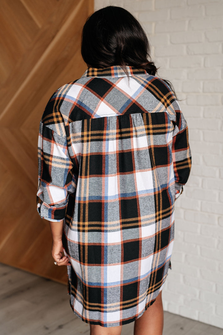 Make it Right Plaid Shirt Dress-Dresses-Inspired by Justeen-Women's Clothing Boutique