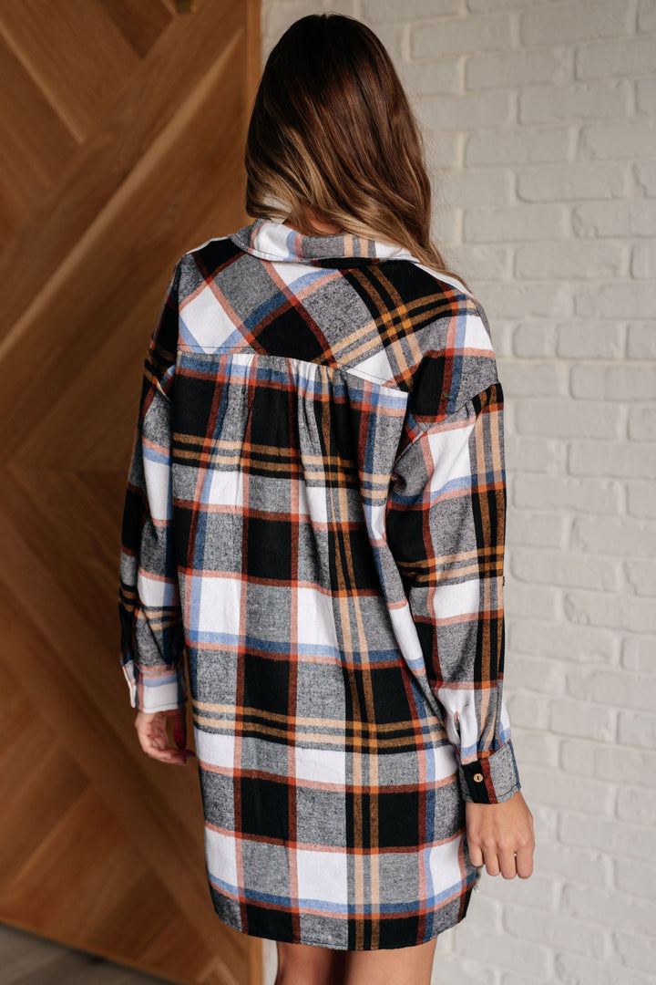 Make it Right Plaid Shirt Dress-Dresses-Inspired by Justeen-Women's Clothing Boutique