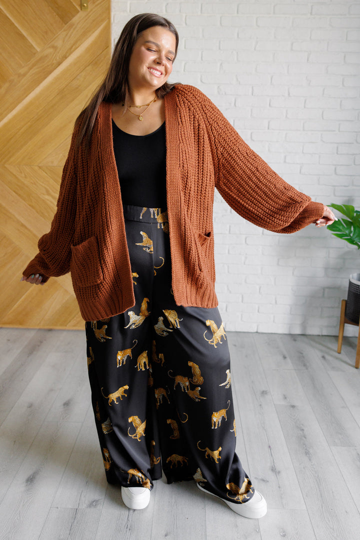 Maybe Monday Cardigan in Chestnut-Cardigans + Kimonos-Inspired by Justeen-Women's Clothing Boutique