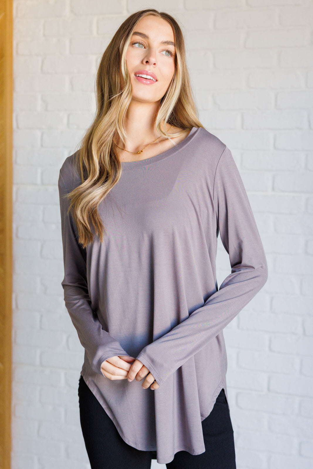 Me Time Long Sleeve Top-110 Long Sleeve Tops-Inspired by Justeen-Women's Clothing Boutique