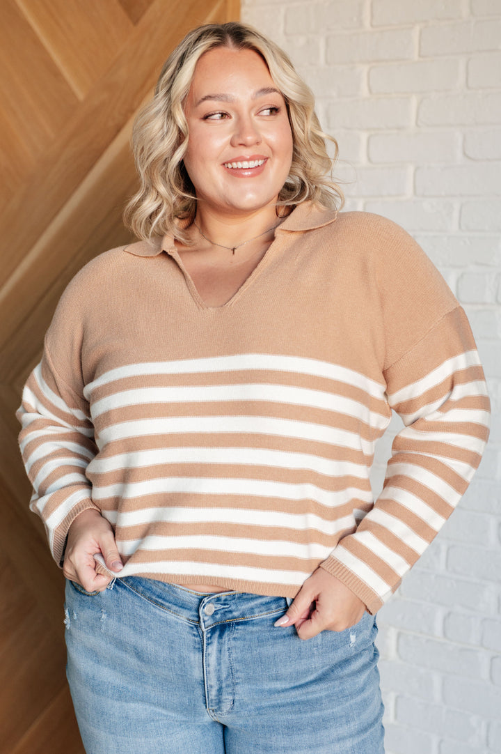 Memorable Moment Striped Sweater-Sweaters/Sweatshirts-Inspired by Justeen-Women's Clothing Boutique