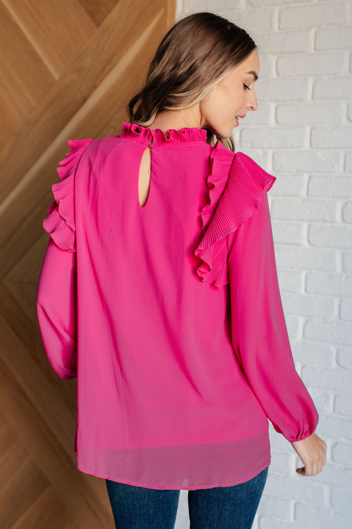 My Good Graces Ruffled Top-110 Long Sleeve Tops-Inspired by Justeen-Women's Clothing Boutique