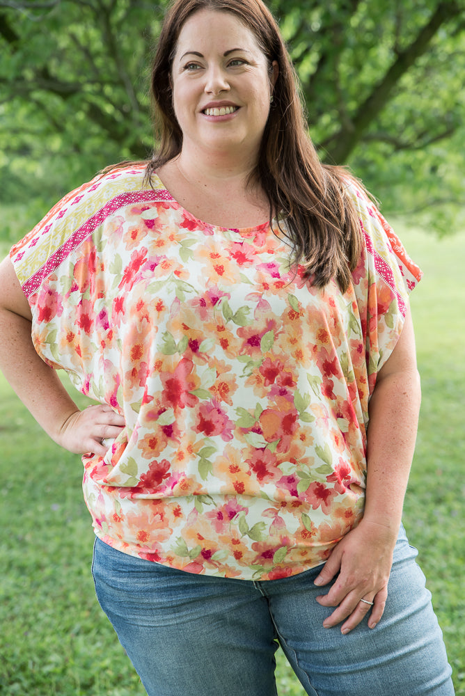 Bright Eyed Floral Top-White Birch-Inspired by Justeen-Women's Clothing Boutique