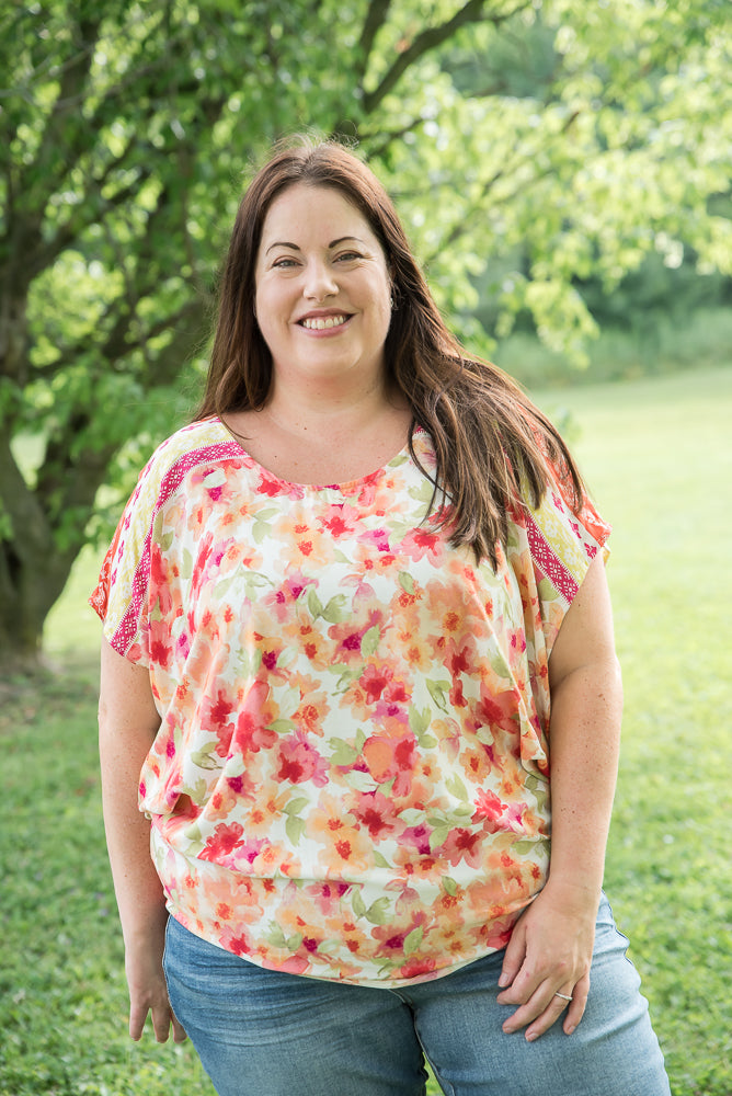 Bright Eyed Floral Top-White Birch-Inspired by Justeen-Women's Clothing Boutique