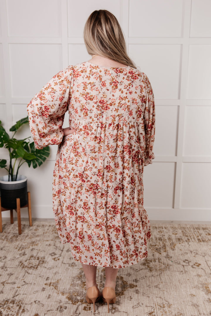 Next to You Balloon Sleeve Floral Dress-Dresses-Inspired by Justeen-Women's Clothing Boutique