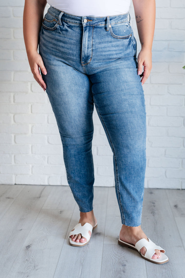 Nicole Tummy Control Skinny Jeans in Vintage Wash-Denim-Inspired by Justeen-Women's Clothing Boutique