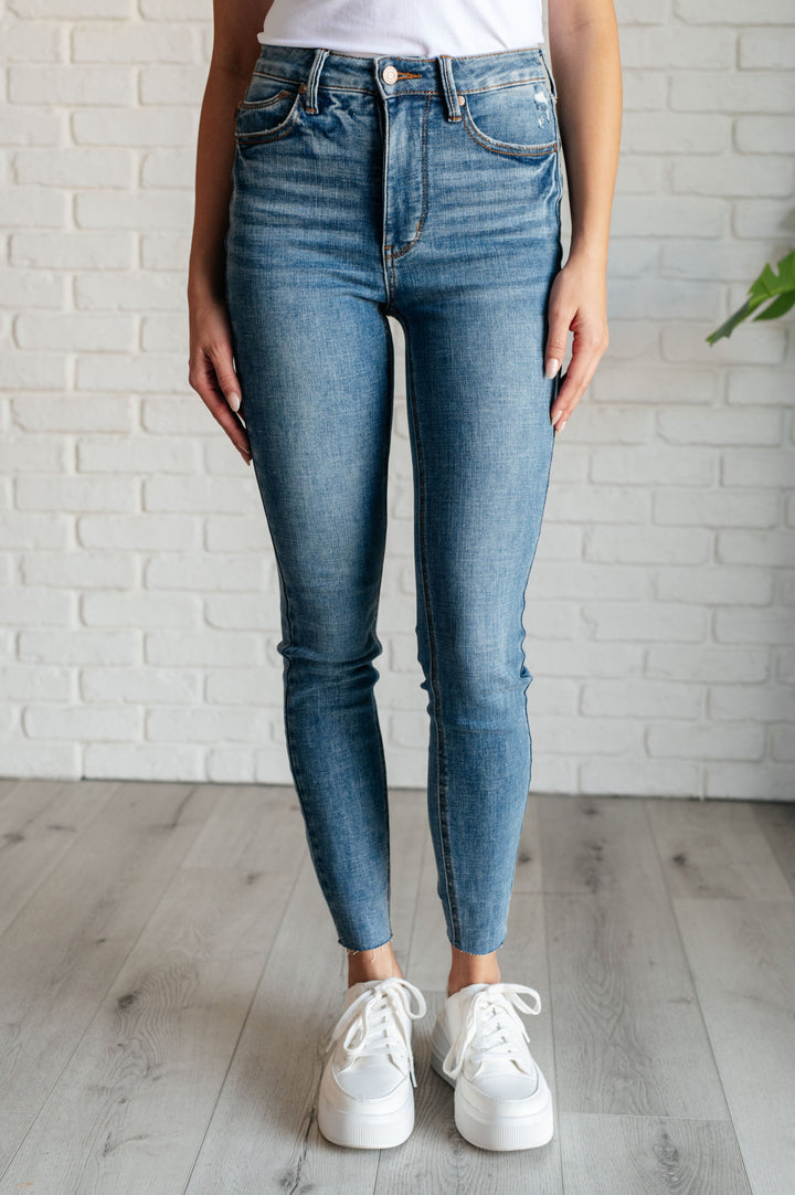 Nicole Tummy Control Skinny Jeans in Vintage Wash-Denim-Inspired by Justeen-Women's Clothing Boutique