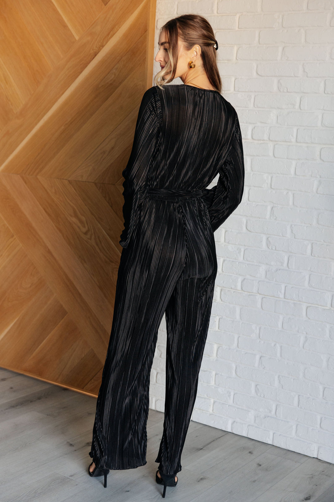 Night Out Plisse Jumpsuit-Jumpsuits & Rompers-Inspired by Justeen-Women's Clothing Boutique