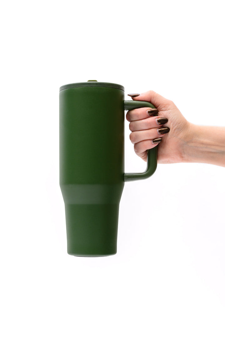 No Spill 40oz Tumbler in Forest-220 Beauty/Gift-Inspired by Justeen-Women's Clothing Boutique