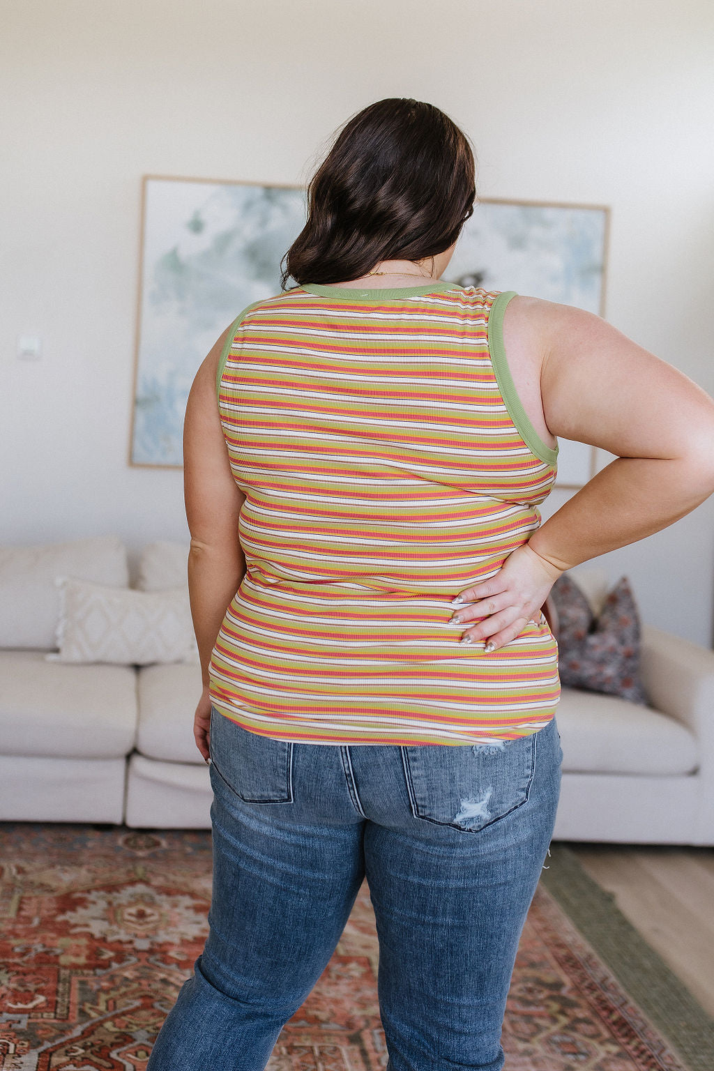 Now and Forever Striped Tank-Tank Tops-Inspired by Justeen-Women's Clothing Boutique