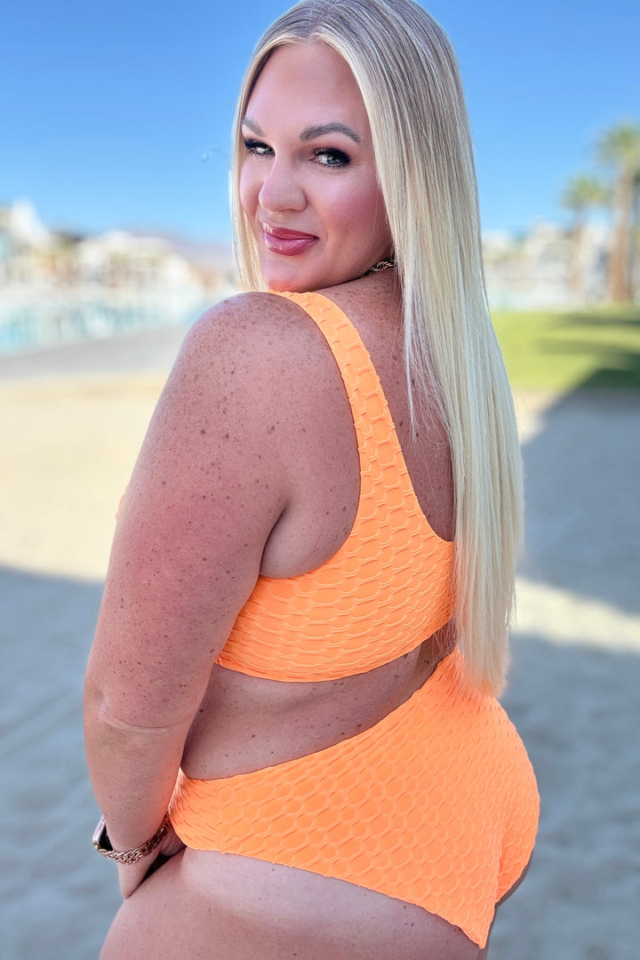 Oh So Orange Swim Bottoms-Swimwear-Inspired by Justeen-Women's Clothing Boutique