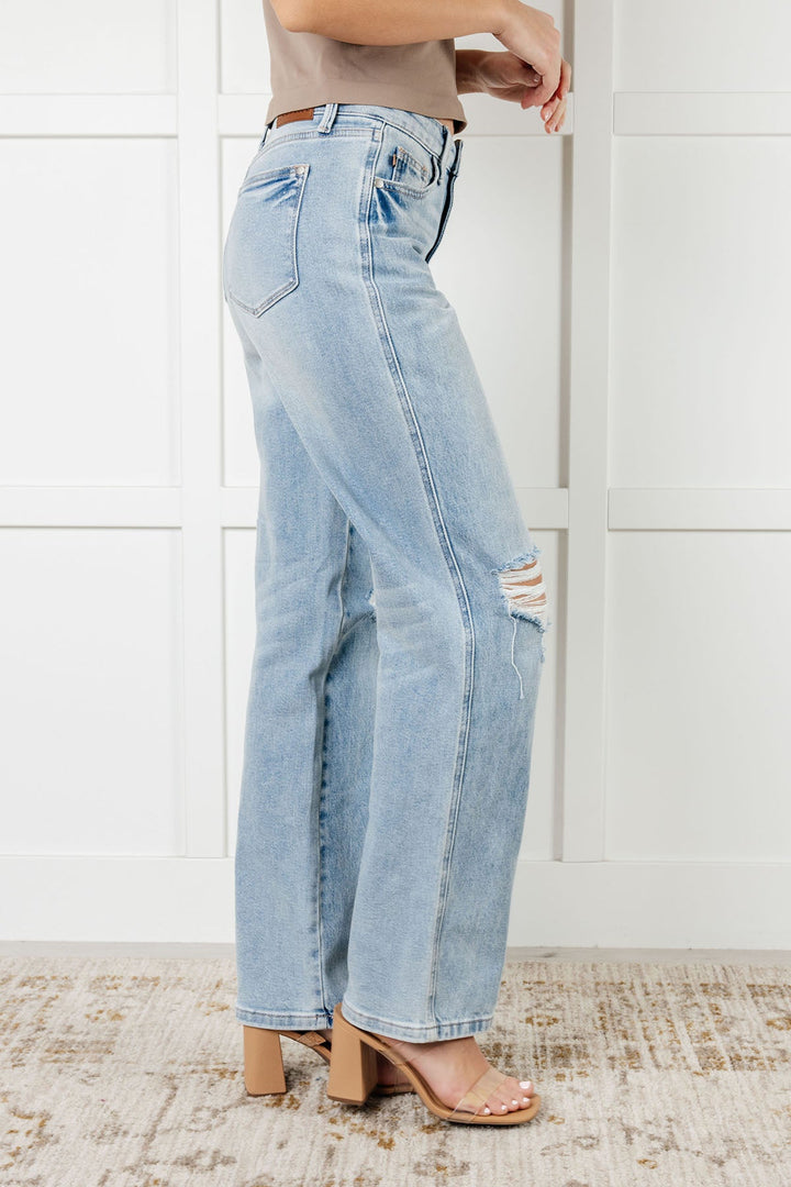 Patricia High Rise Rigid Magic 90's Straight Jeans-Denim-Inspired by Justeen-Women's Clothing Boutique