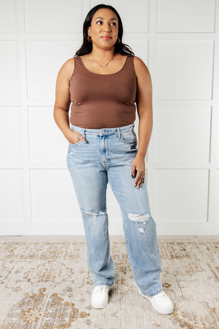 Patricia High Rise Rigid Magic 90's Straight Jeans-Denim-Inspired by Justeen-Women's Clothing Boutique