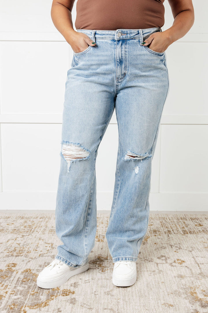 Patricia High Rise Rigid Magic 90's Straight Jeans-Denim-Inspired by Justeen-Women's Clothing Boutique