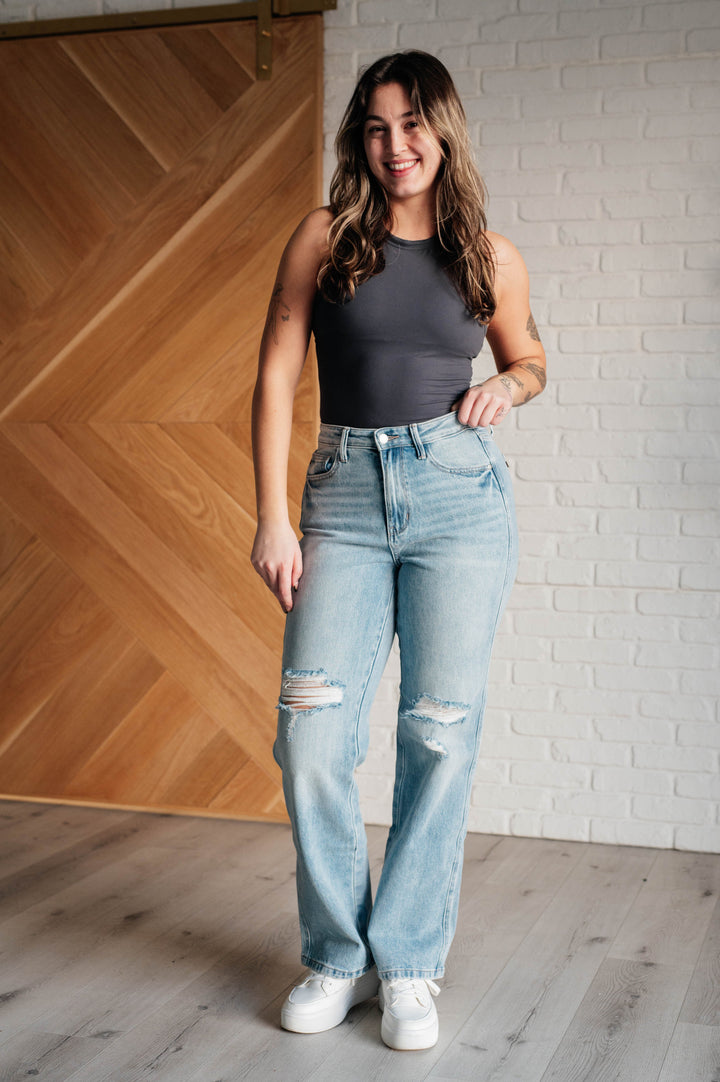 Patricia High Rise Rigid Magic 90's Straight Jeans-Denim-Inspired by Justeen-Women's Clothing Boutique