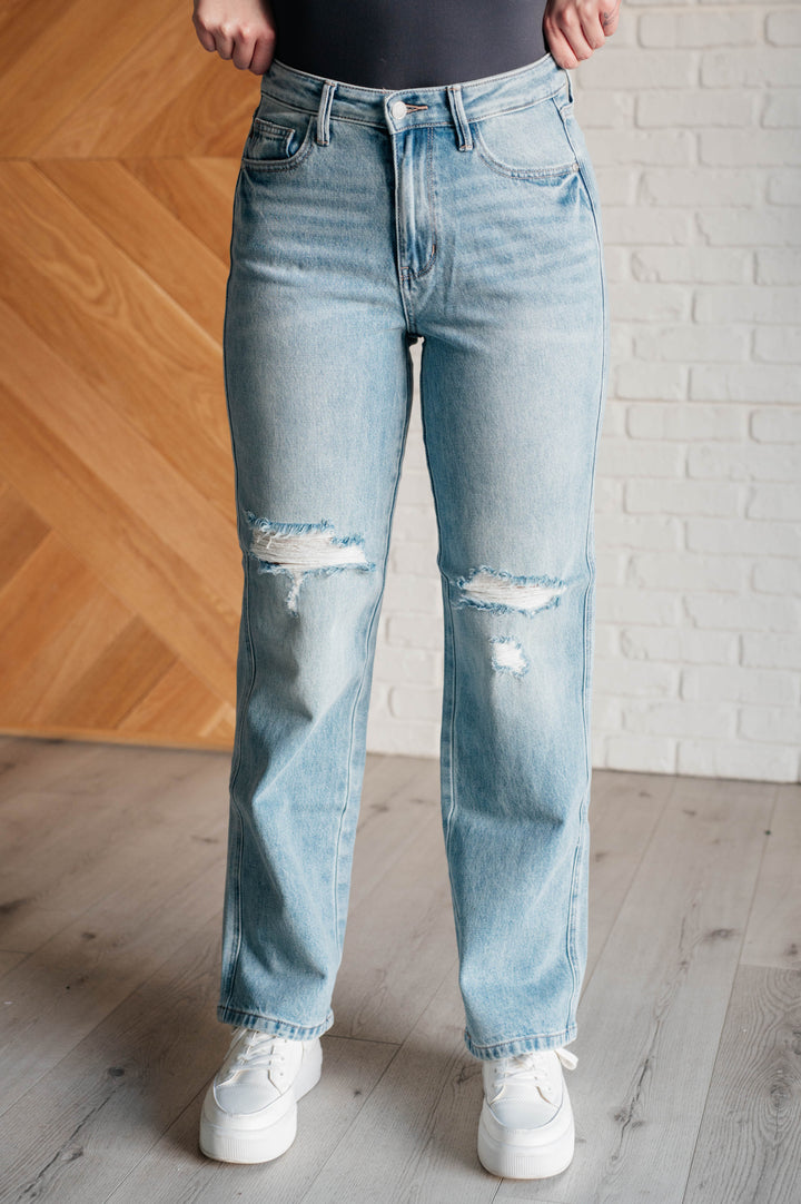 Patricia High Rise Rigid Magic 90's Straight Jeans-Denim-Inspired by Justeen-Women's Clothing Boutique