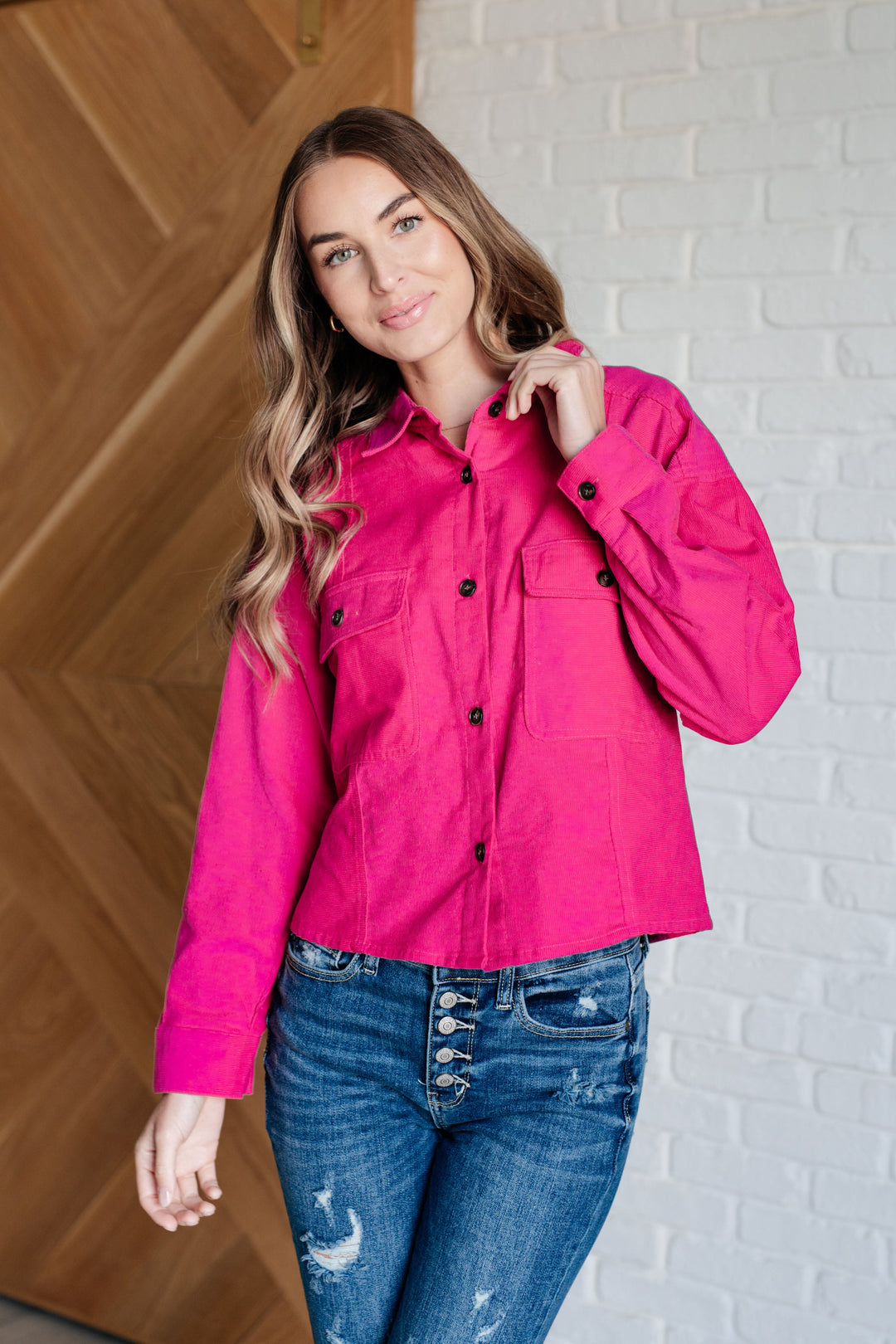 Perfect Pop of Pink Jacket-Outerwear-Inspired by Justeen-Women's Clothing Boutique