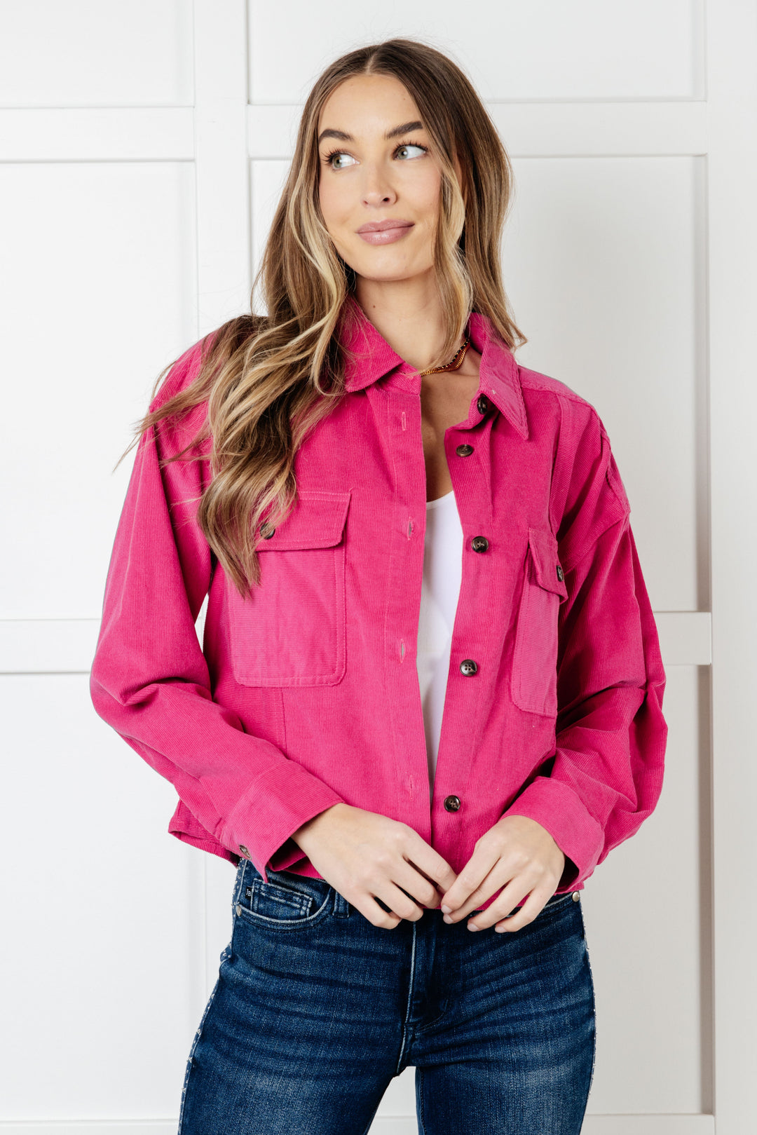 Perfect Pop of Pink Jacket-Outerwear-Inspired by Justeen-Women's Clothing Boutique