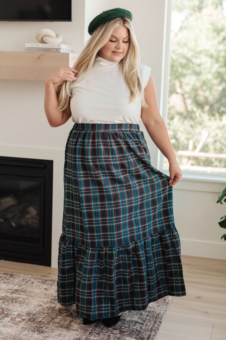 Plaid Perfection Maxi Skirt-Skirts-Inspired by Justeen-Women's Clothing Boutique