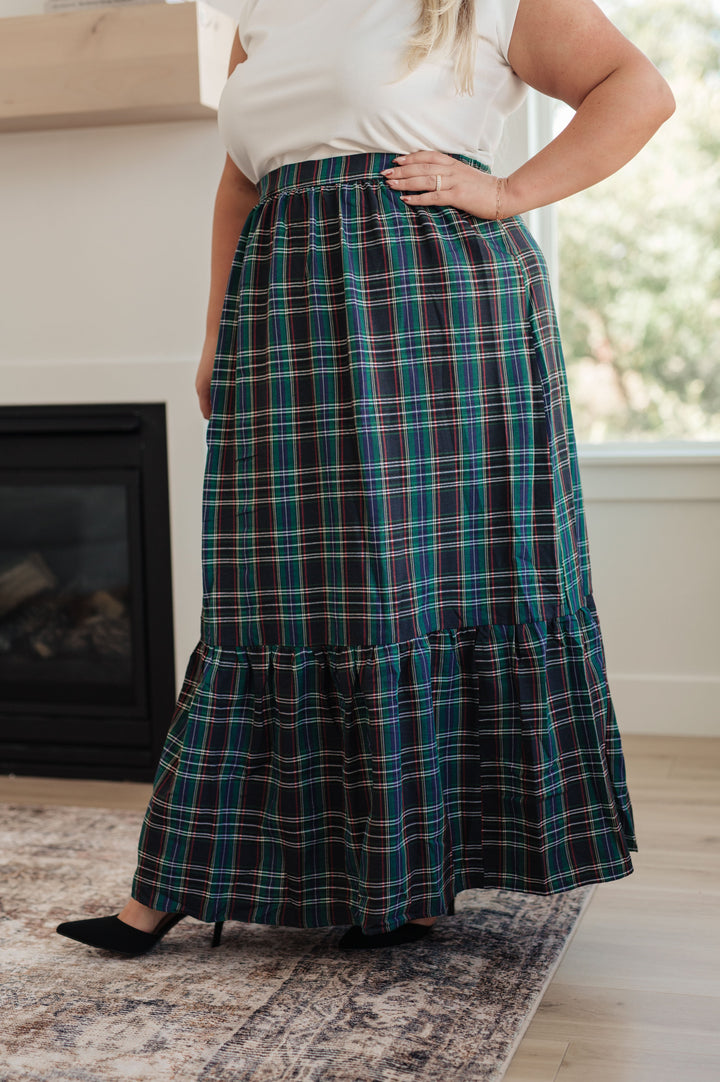 Plaid Perfection Maxi Skirt-Skirts-Inspired by Justeen-Women's Clothing Boutique