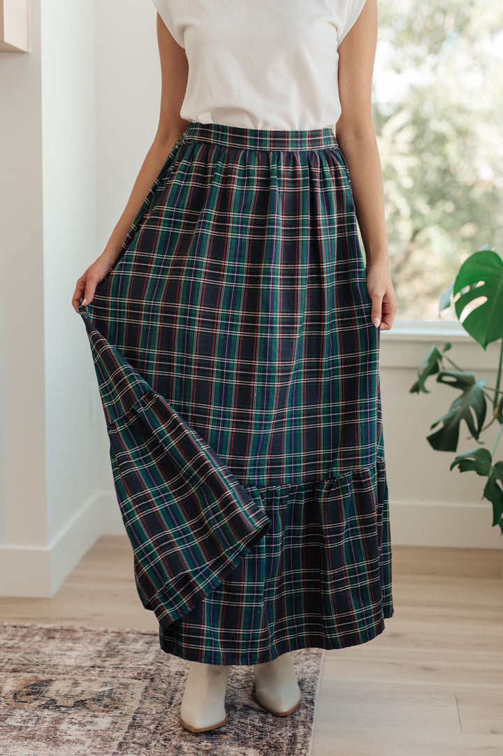 Plaid Perfection Maxi Skirt-Skirts-Inspired by Justeen-Women's Clothing Boutique