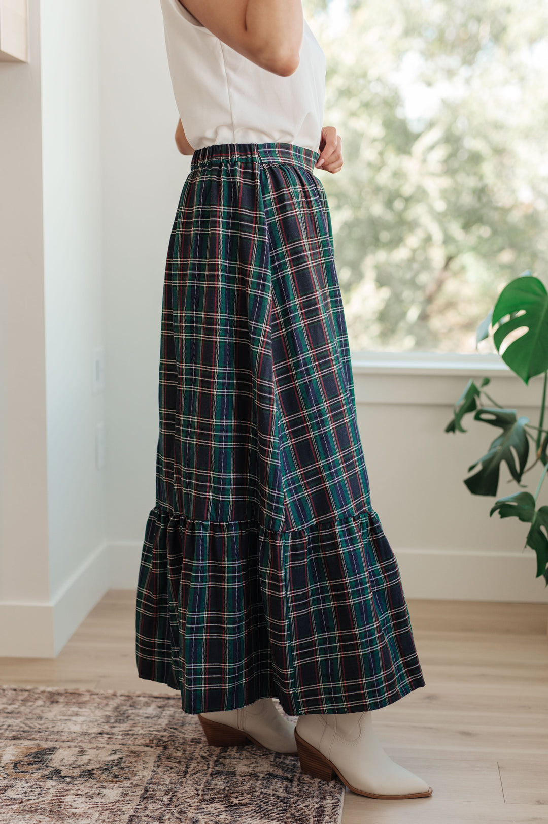 Plaid Perfection Maxi Skirt-Skirts-Inspired by Justeen-Women's Clothing Boutique