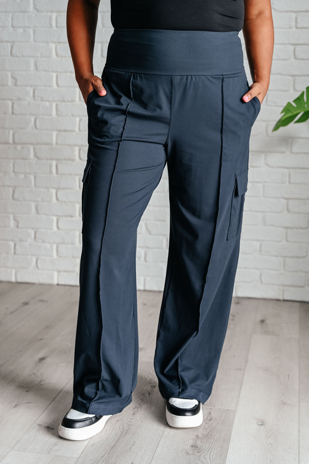 Race to Relax Cargo Pants in Nocturnal Navy-Pants-Inspired by Justeen-Women's Clothing Boutique