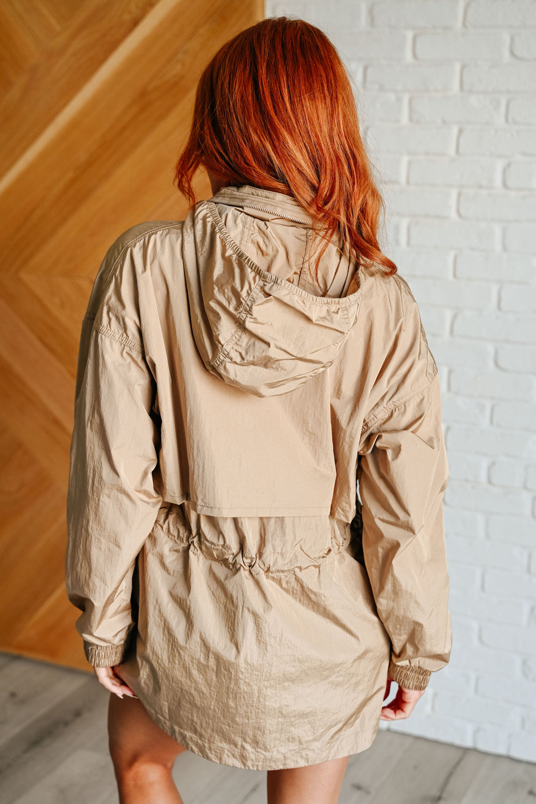 Rain, Rain Go Away Parachute Jacket in Camel-Outerwear-Inspired by Justeen-Women's Clothing Boutique