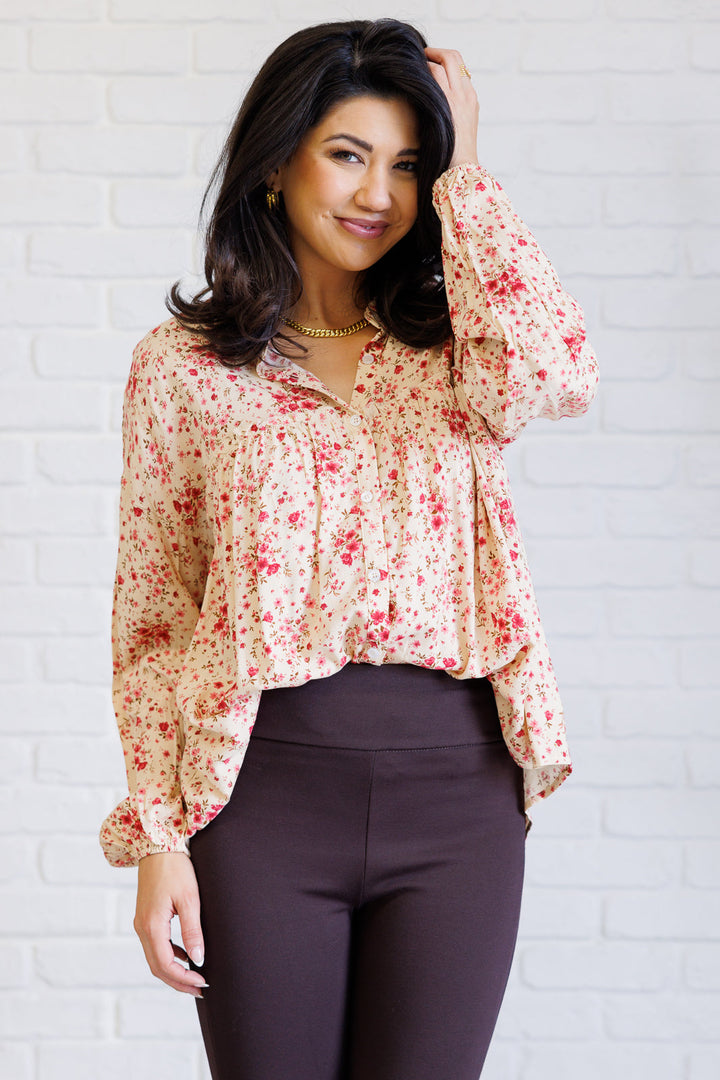 Reap What You Sow Button Down-110 Long Sleeve Tops-Inspired by Justeen-Women's Clothing Boutique