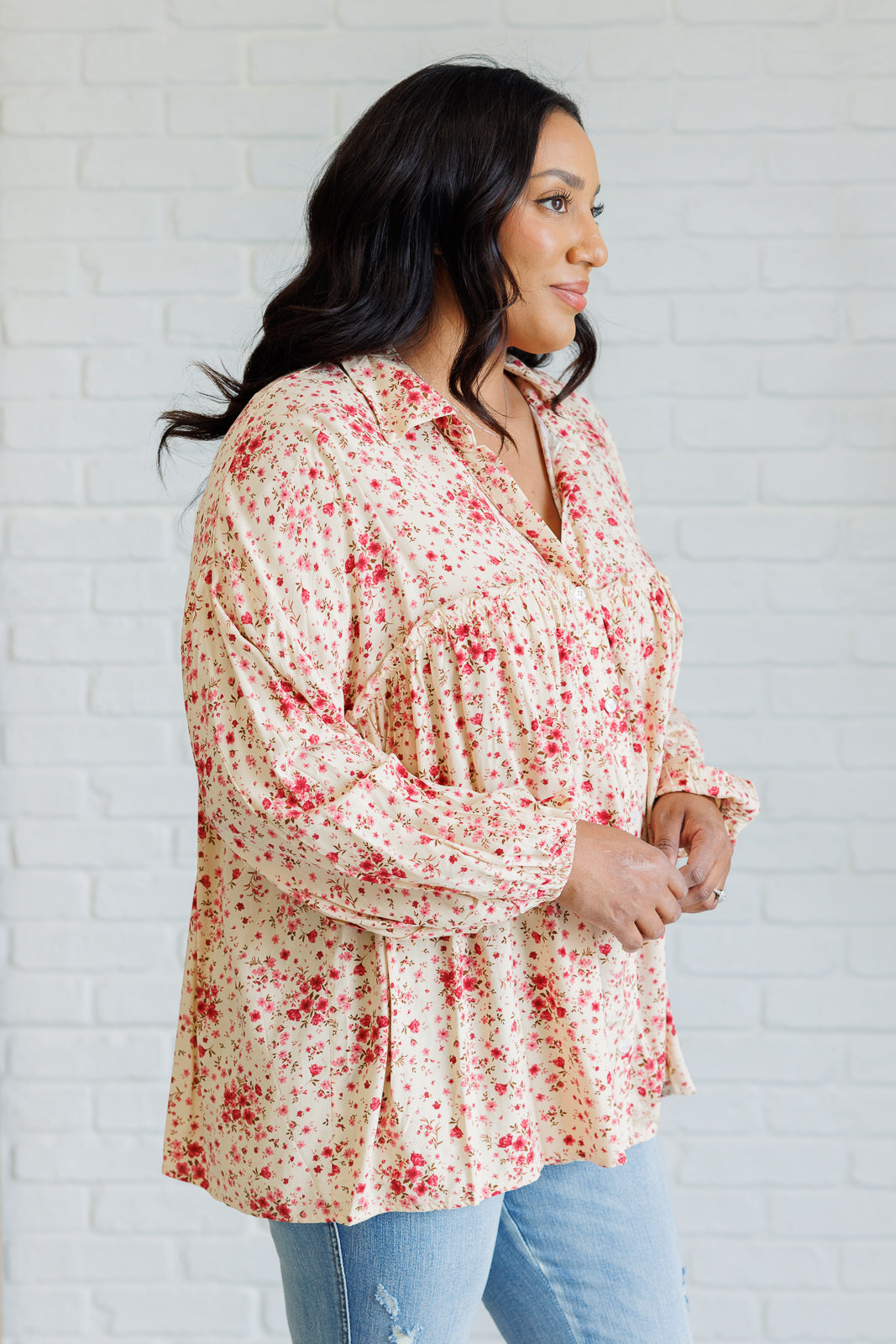 Reap What You Sow Button Down-110 Long Sleeve Tops-Inspired by Justeen-Women's Clothing Boutique