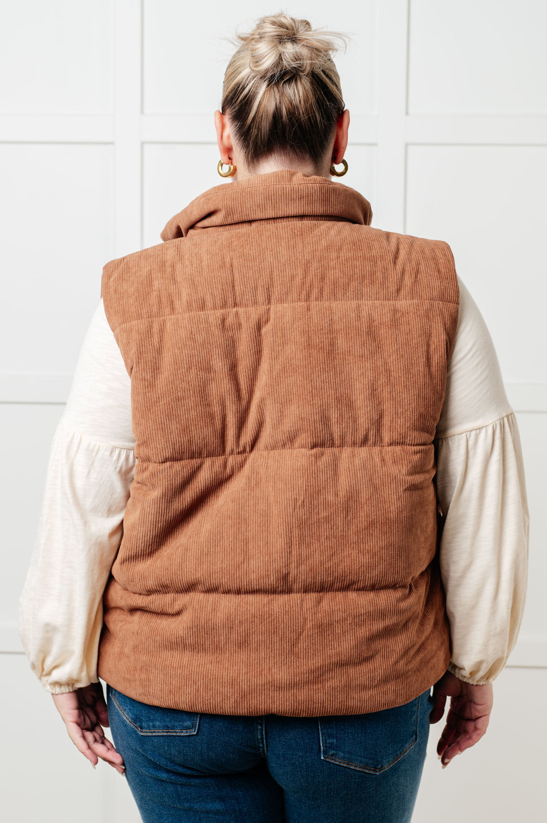 Set Me Up Corduroy Puffer Vest-Outerwear-Inspired by Justeen-Women's Clothing Boutique