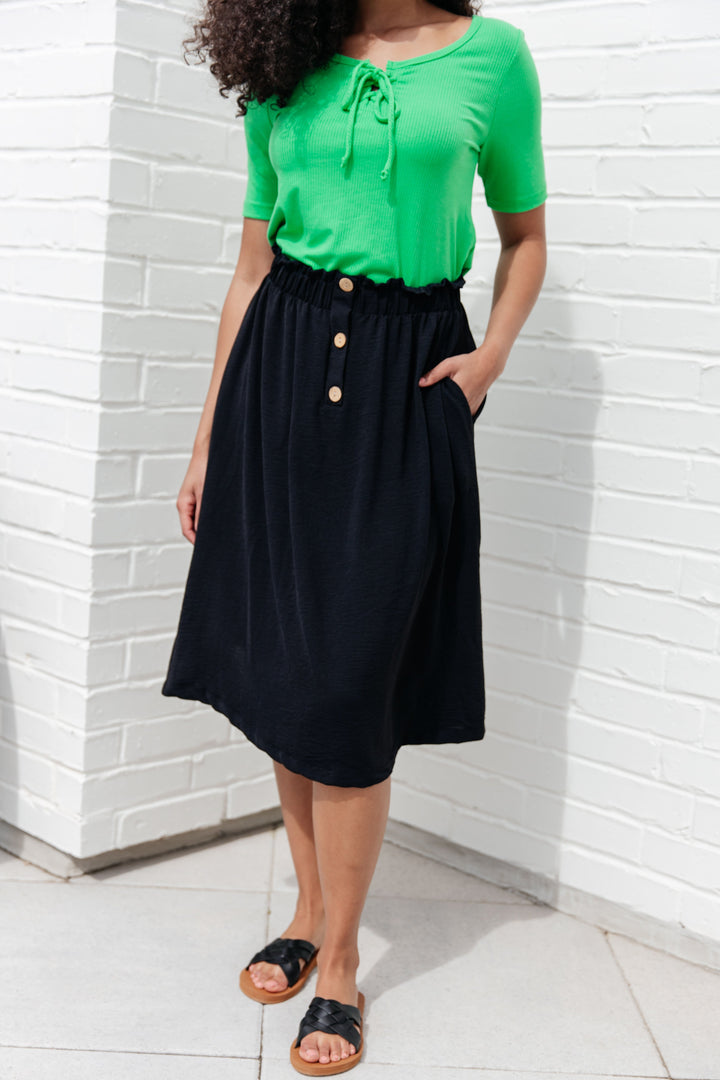 She's a Scholar Mid-Length Skirt-Skirts-Inspired by Justeen-Women's Clothing Boutique