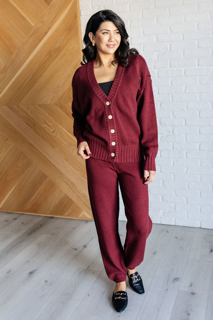 Simple Solution Knit Set in Wine-110 Long Sleeve Tops-Inspired by Justeen-Women's Clothing Boutique