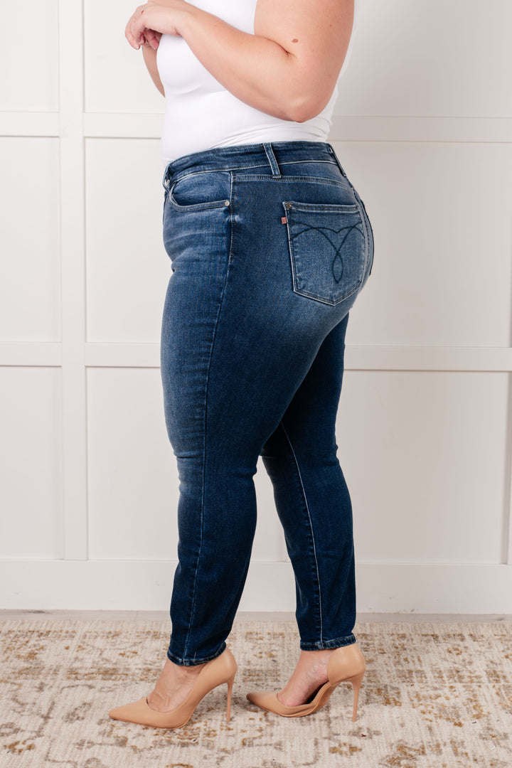 Skylar Mid Rise Thermal Vintage Skinny Jean-Denim-Inspired by Justeen-Women's Clothing Boutique