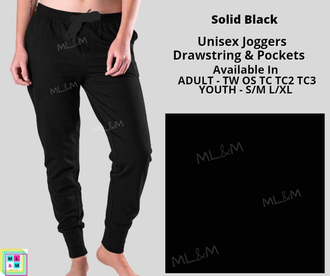 Solid Black Joggers-Jogger-Inspired by Justeen-Women's Clothing Boutique in Chicago, Illinois