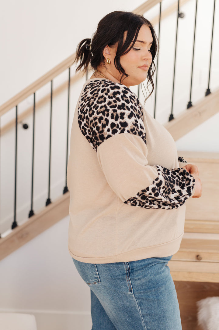 Sometime Safari Animal Print Top-110 Long Sleeve Tops-Inspired by Justeen-Women's Clothing Boutique