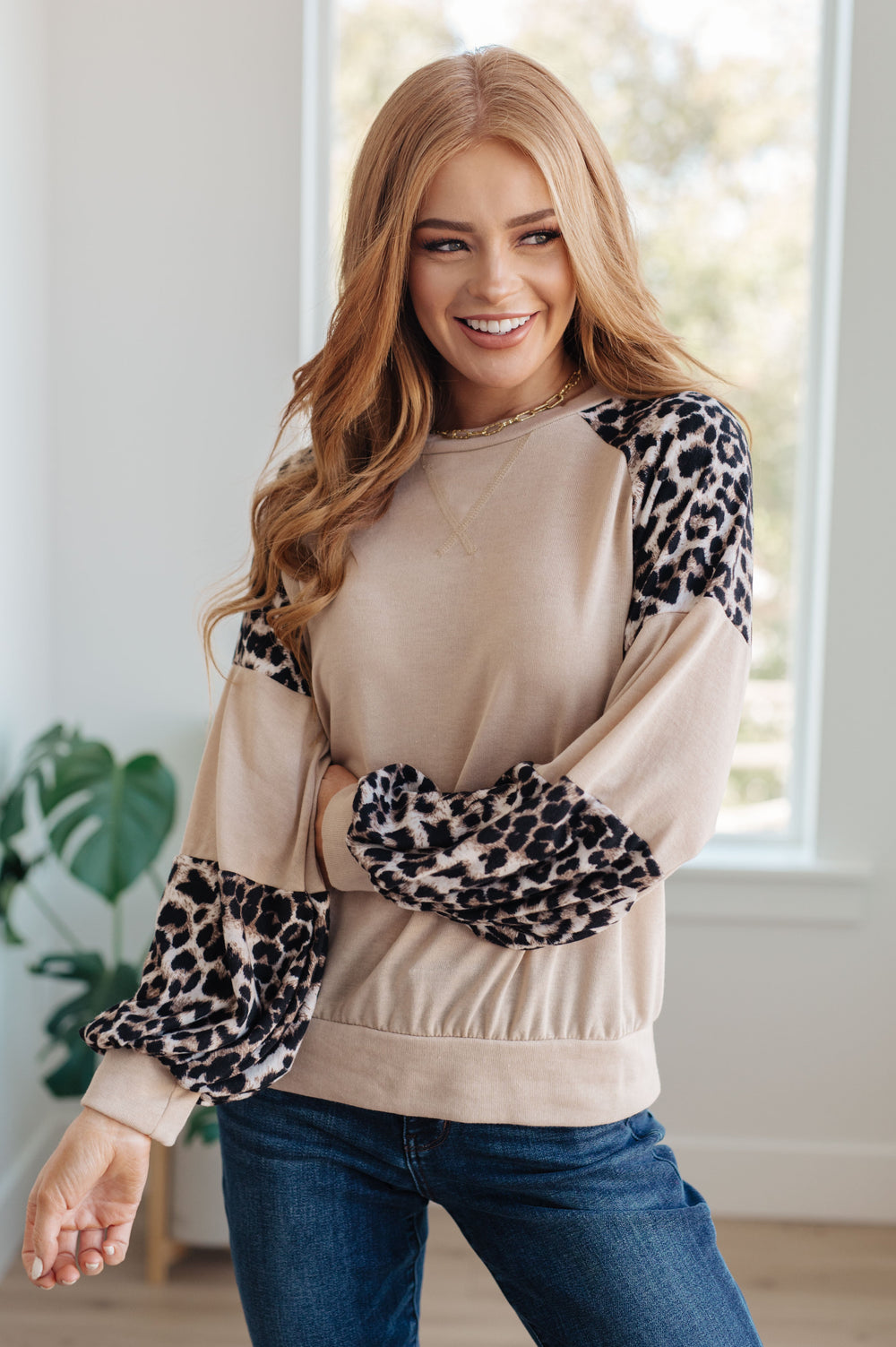 Sometime Safari Animal Print Top-110 Long Sleeve Tops-Inspired by Justeen-Women's Clothing Boutique