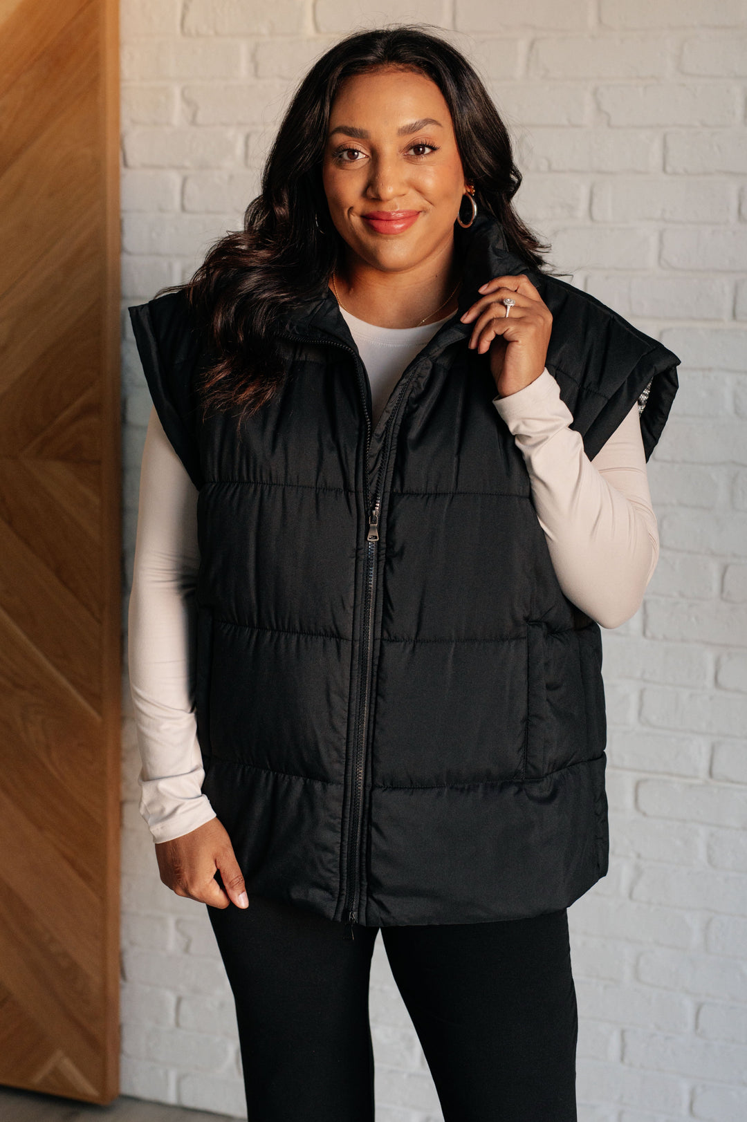 Stadium Seating Puffer Vest-Outerwear-Inspired by Justeen-Women's Clothing Boutique