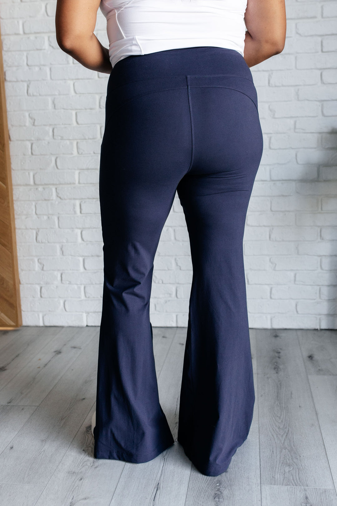 Stamina Stride Flare Leggings in Navy-Leggings-Inspired by Justeen-Women's Clothing Boutique