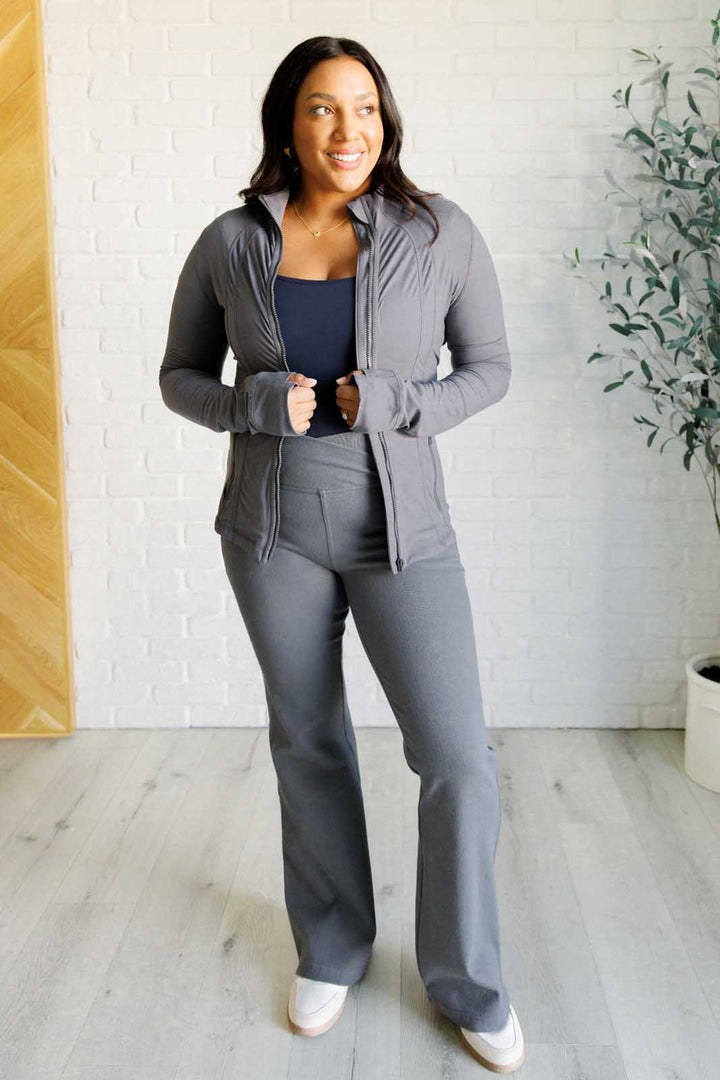 Staying Swift Activewear Jacket in Titanium-Outerwear-Inspired by Justeen-Women's Clothing Boutique