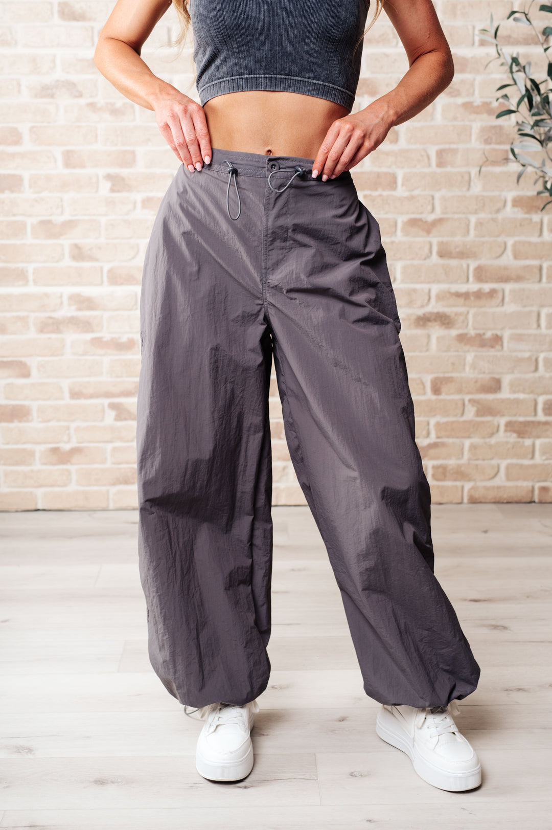 Step Up Joggers in Grey-Pants-Inspired by Justeen-Women's Clothing Boutique